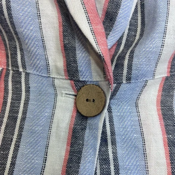 🖤”Laundry By Shelli Segal” NWT Multicolor Striped Blazer w/ Pockets - Picture 7 of 15